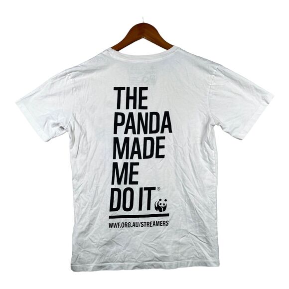 Vtg WWF World Wildlife Fund Panda Made Me Do It Men's T-Shirt Tee sz S - Picture 4 of 4